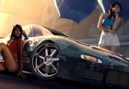 Woman NFS - game, cars, woman, racing, need for speed