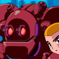 Chico Junto a un Robot