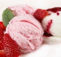 Strawberry ice cream