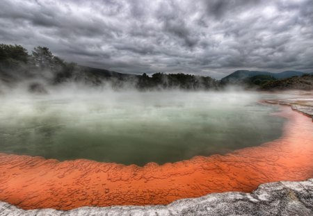 Rotorua - clouds, nature, hdr, dusk, sky, new zealand