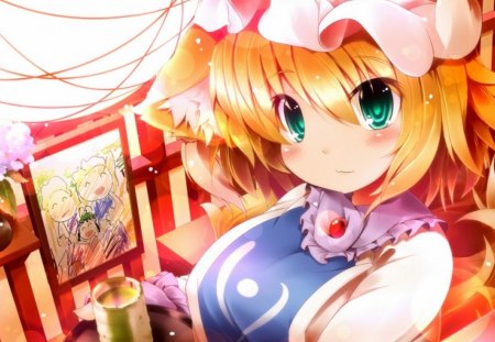 Yakumo Ran - game, yakumo, anime, touhou, girl, beauty, new, wall