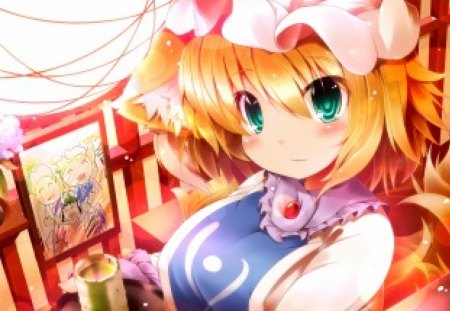 Yakumo Ran - touhou, girl, yakumo ran, anime, short hair