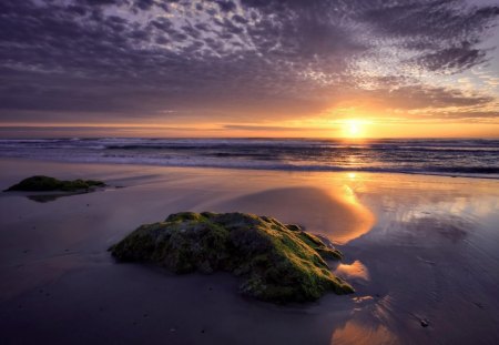 Beautiful Beach - sky, beach, ocean, beautiful, sunset