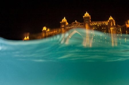 BEHIND THE VEIL - bridges, water, photography, waves, sea, structures, ocean