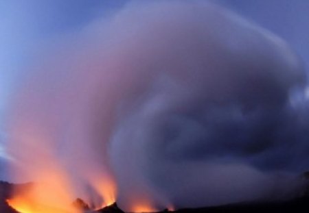 ANGER OF THE MOUNTAIN - nature, volcanoes, mountains, eruptions, fireworks, explosions, fire