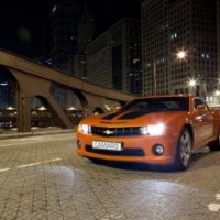 camaro at night