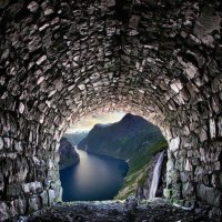 View from a Cave in Norway