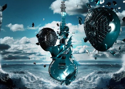 Nothing Can Stop The Music - music, nothing, blue, sky