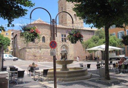 Church in historic centre of Frejus, France - france, church, historic, old, religious