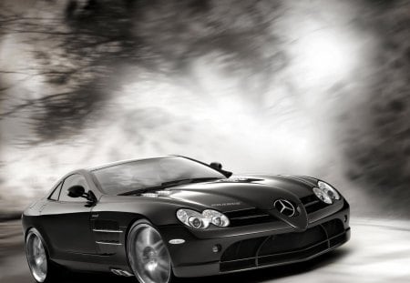 Untitled Wallpaper - slr mclaren, mercedes benz, black and white, benzo, brabus