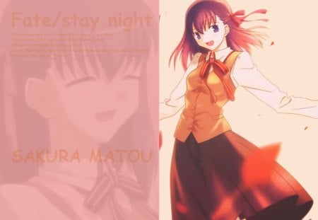 Untitled Wallpaper - nice, sakura, fate stay night