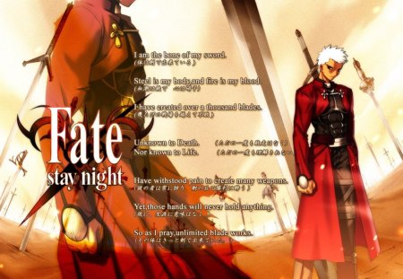 Fate Stay Night - vc, ubw, archer, unlimited blade works, fate stay night, fate