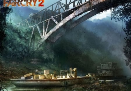 Far Cry 2 (Barge & Bridge) - ubisoft, farcry2, xbox 360, farcry, far cry 2