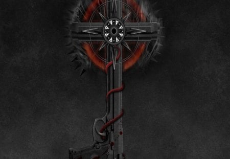 For the Gatekeeper - cross, awesome, gun