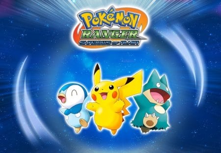 Pokemon Ranger Shadows Of Alma - pokemon, stars, pikachu, ranger, munchlax, shadows of alma, piplup