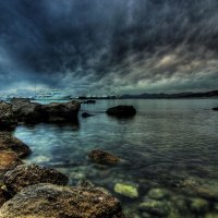 stormy harbour