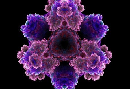 Fractal purple - purple, fractal