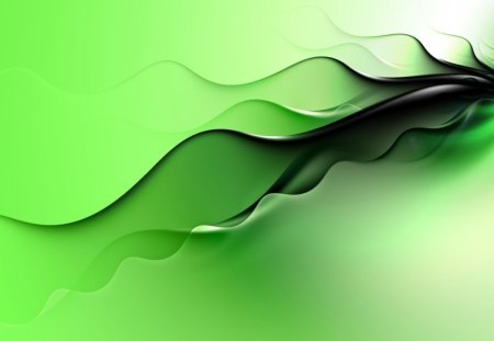 Dark Flare - abstract, black, green, flare, 3d