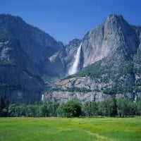 mountain waterfall