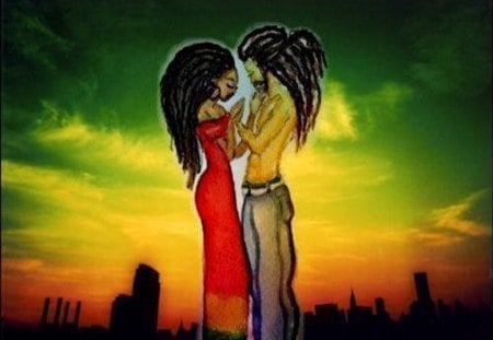 amor rasta - love, novios, rastas, parejas, amor