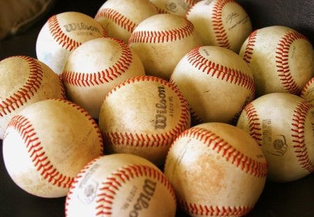 Bolas de baseball - esporte, jogo, campo, baseball, bolas