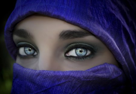 Blue Eyes - eyes, blue, woman, model