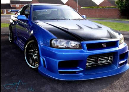 NISSAN GT-R34 CARBON - seagull, paradise, britney spears, hammock