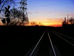 Sunset on The Rails