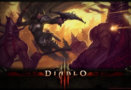 Diablo 3 demon hunter - 3, video games, demon hunter, diablo