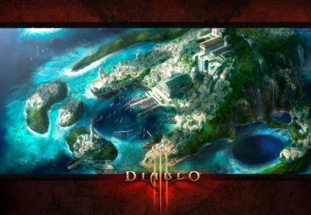 Diablo 3 - 3, island, video games, diablo