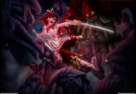 Erza scarlet - fairy, erza, tail, scarlet