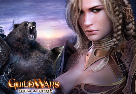 Guild wars - lobo, jogo, garota, guild wars