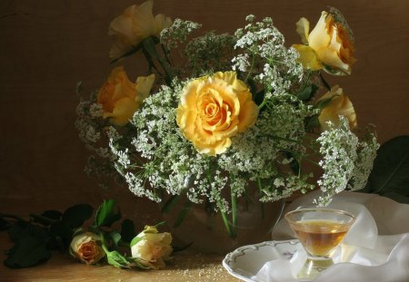 Romantic Bouquet - flowers, bouquet, still life, romantic