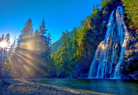 WATERFALLS & GOLDEN BEAMS