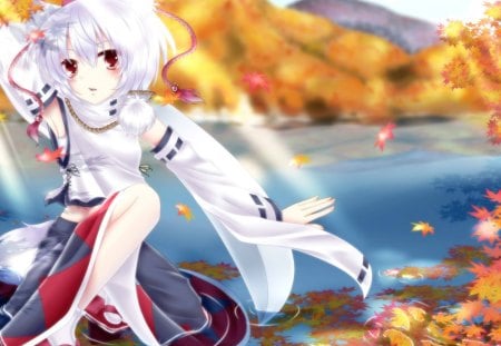 Foxy Touhou - touhou, girl, game, foxy, anime