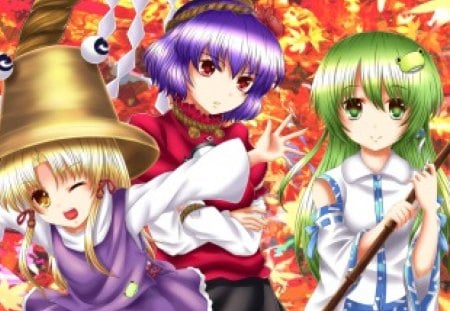 Touhou - girls, anime, touhou, kochiya sanae