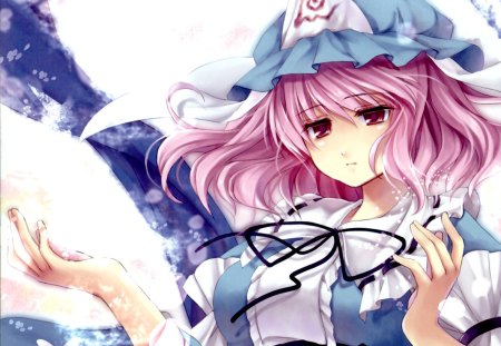 Saigyouji Yuyuko - anime, touhou, girl, saigyouji yuyuko