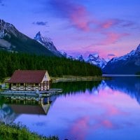 Dusk over the lake