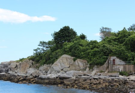 old building - nature, building, old, rocks