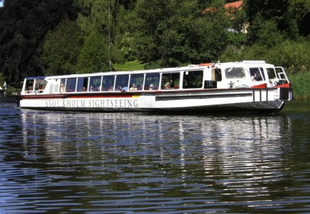 Sightseeing boat - water, summer, tourist, stockholm