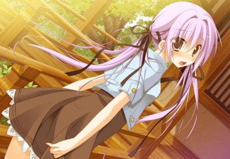 1/2 Summer - girl, gamei cg, cute, twintails