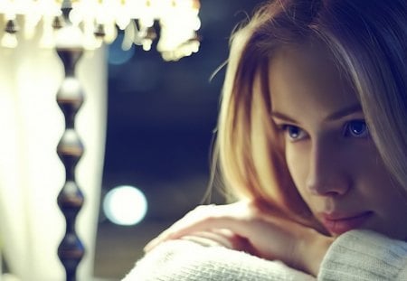 astonishingly beautiful girl - blonde, girl, beauty, light