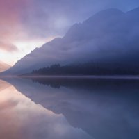 misty mirror lake