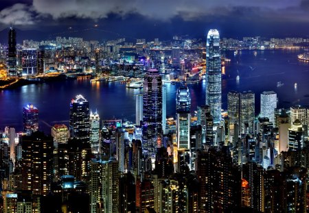 Hong Kong by night - 07, 2012, picture, city, 06, hongkong