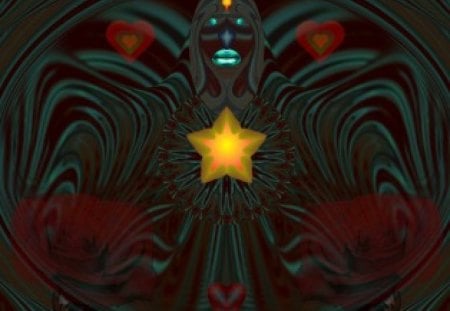 Maybe you Prefer the Red - eye candy, collage, 3d, fractal, abstract