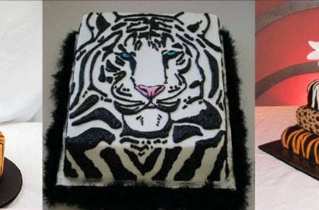 3 Awesome Cakes - animal, three, cakes, exotic