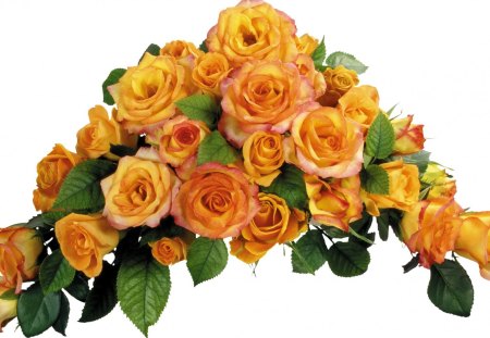 Rosery arrangement - flower, roses, rose, yellow, arrangement