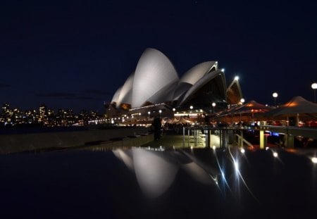 Beautiful City Sydney Harbour - night, architecture, operahouse, harbour