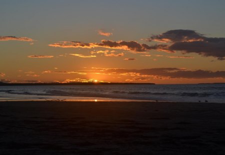 Days Beginning - colours, sunrise, ocean, nature