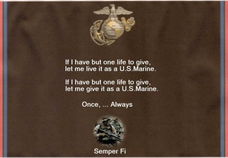 Once, ... Always - usmc, marines, recon, military